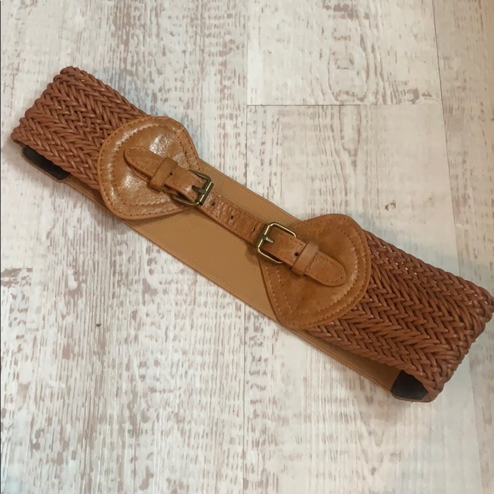 NWOT Chestnut color pleather belt